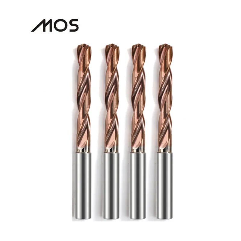 MOS 3D Internal Cooling External Cooling Tungsten Carbide Drill Bit HRC60° CNC Lathe Drilling Tools Metalworking Bits