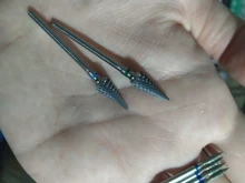 1 Uds cerámica de carburo de tungsteno de broca para rebaba Bits cono de fresado para manicura máquina de taladro eléctrico poco Máquina Herramienta de uñas