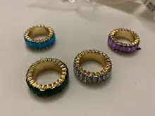 Anillos de cristal geométricos para mujer, joyería de moda, anillos de boda, anillo de compromiso de mujer, zirconio ovalado, regalos del anillo 2021