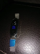 Reloj Led magnético para mujer, resistente al agua, táctil, Digital, de pulsera