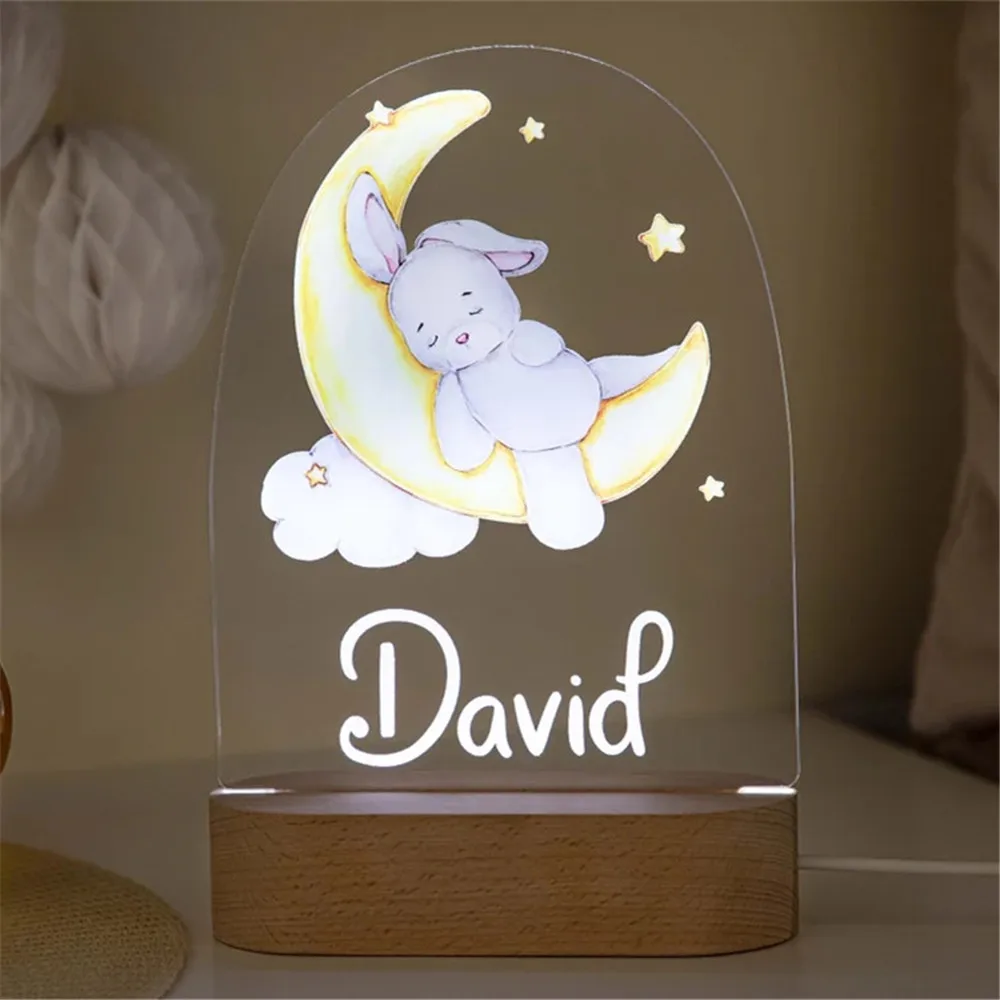 Lampada da notte personalizzata per bambini Safari lampada personalizzata  per animali da nascita con illuminazione calda/RGB per la decorazione della  tavola della camera da letto dei bambini 12 Style - AliExpress