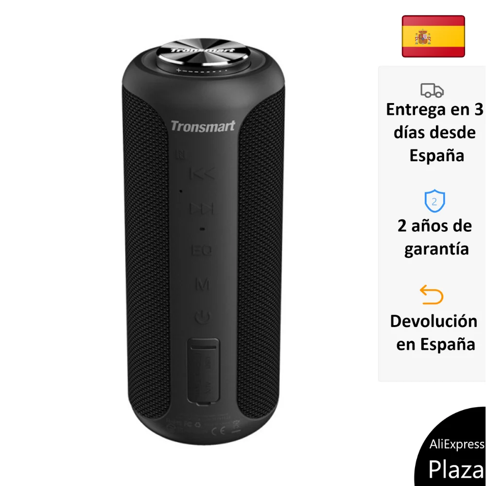 Tronsmart Bluetooth 40W T6 Plus Nueva Versión Altavoz Portatil Potente Resistencia Agua IPX6 TWS NFC Maxima Calidad Colores Negro y Rojo, Producto Premium, Sonido de Gran portátiles| - AliExpress