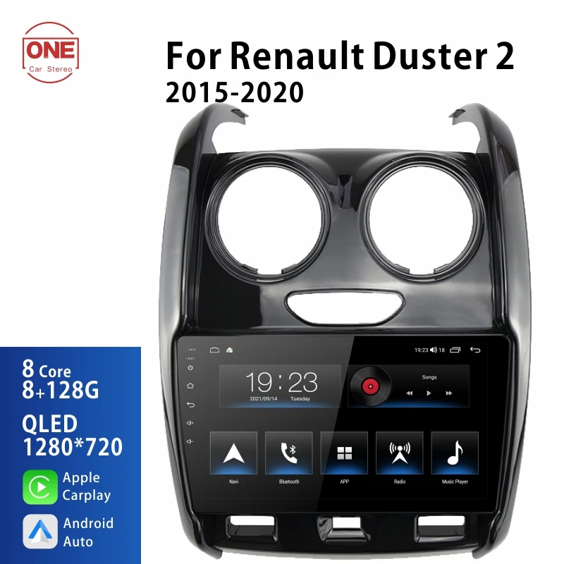OneCarStereo Android Carplay приемник для Renault Duster 2015 - 2020 Автомагнитола стерео Мультимедийный