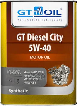 

GT oil oil GT diesel city SAE 5W-40 API ci-4/SL SYN. 4 L