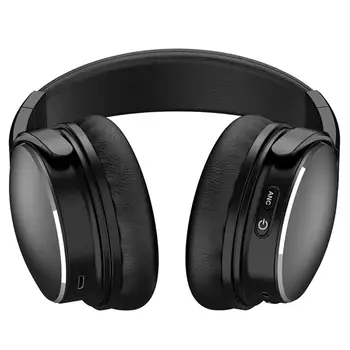 

Black H1 headset Bluetooth headset ANC active noise reduction wireless headset Ultra long standby wireless charging headset