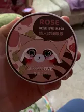 Mascarilla de Ojos de rosa que elimina las líneas finas, parches de hinchazón, mascarilla hidratante de ojos, máscara de Gel de colágeno de cristal