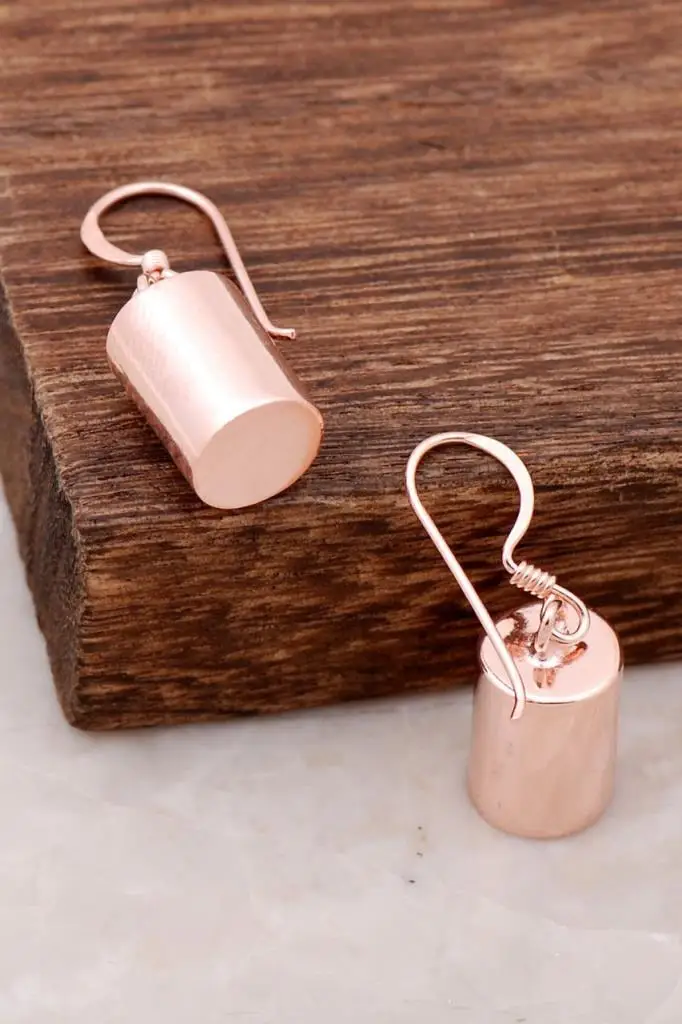 

Rose Silver Cylinder Design Earring 3889 High Quality Hand Made Original Filigree Silver Jewellery Gift for Women