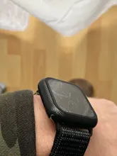 Cristal + cubierta para carcasa de reloj Apple iWatch, parachoques de fibra de carbono + Protector de pantalla Apple watch series 5 4 3 44mm 40MM 38mm 42MM