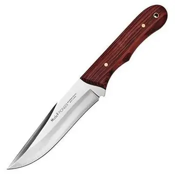 

Knife tooth PIONEER-14NL 14 cm MoVa steel sheet and palophanted wooden handle.