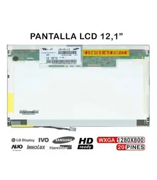 

LAPTOP DISPLAY 12,1 "LTD121EXVV B121EW03 LTN121W1-L03 B121EW09