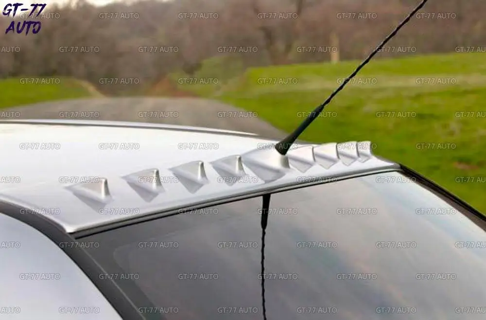Спойлер на крышу с зубьями для Mitsubishi Lancer 9 2003-2007 козырек навес внешний материал ABS пластик Спорт Стайлинг тюнинг pad
