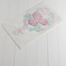 Коврик для ванной | коврик для ванной, Нескользящие Противоскользящие коврики Riva Ecru 60X100 см