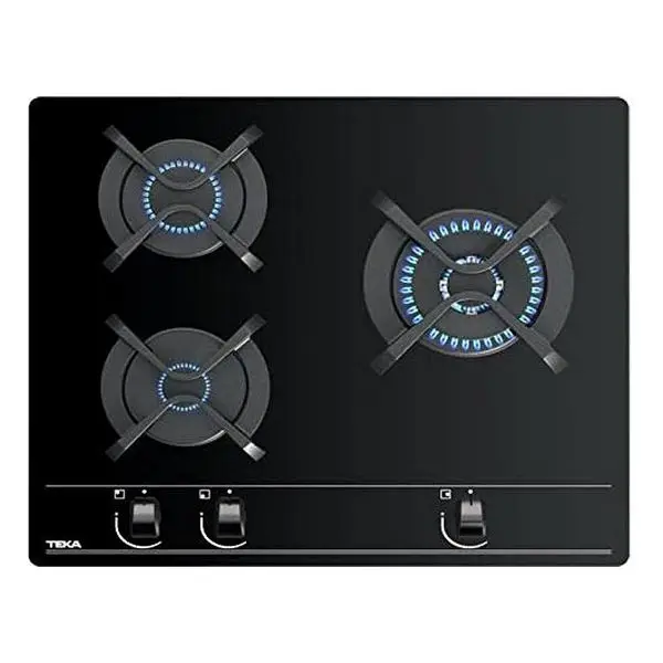 Gas Hob Teka GBC63010KBN 60 cm Natural gas (3 Stoves)Cooktops