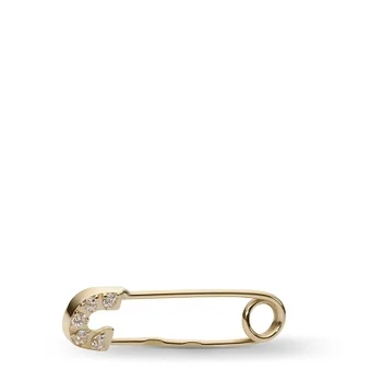 

Esthete brooch pin with cubic zirconia in Yellow Gold