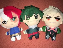 Figuras de acción de My Hero Academia Izuku Midoriya, Katsuki, Bakugou, Shouto, Todoroki, muñecos de peluche, regalo, 15CM