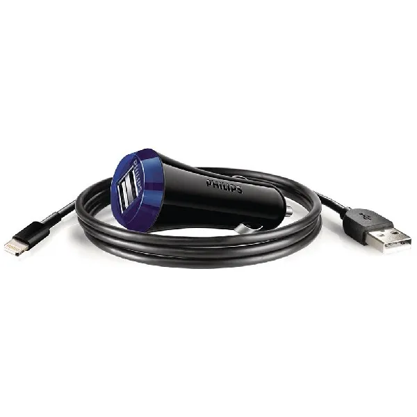 Автомобильное зарядное устройство+универсальный DATA кабель Philips DLP 2257 V+ кабель
