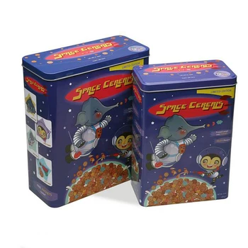 

Box Space Cereals Metal Vintage (10,5 x 26,5 x 23,4 cm) (2 pcs)