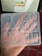 Pendiente molde de silicona para colgantes DIY resina epoxi UV moldes herramientas joyería flor molde de fundición de resina Artesanías hechas a mano
