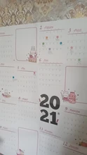 Calendario del Plan Anual del año 2021, horario diario con pegatina de puntos, planificador de pared, papelería, planificación de estudio para oficina, escuela y hogar