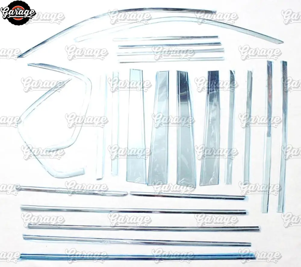 Накладки на окна для Land Cruiser Prado 120 2003-2009 ABS пластик литье 1 комплект/24 шт. украшение автомобиля stylin