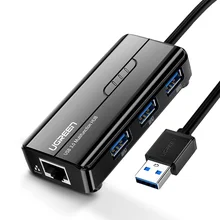 Ugreen USB Ethernet USB 3,0 2,0 zu RJ45 USB HUB für Xiaomi Mi Box 3/S Set-top box Ethernet Adapter Netzwerk Karte USB Lan