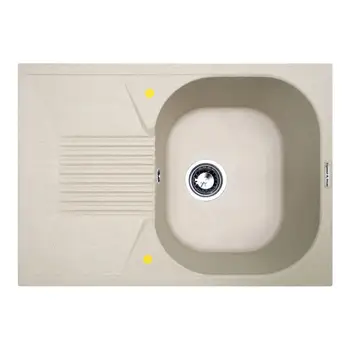 

Kitchen sink Zigmund & shtain klassisch 695 river sand beige granite