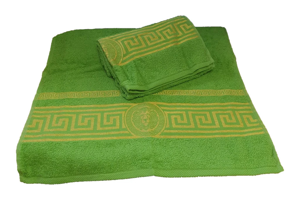 Towel Terry Lions Olive (пл.375) (50 х90 cm./70 х130 cm.) towels вышний волочек cotton 100% |