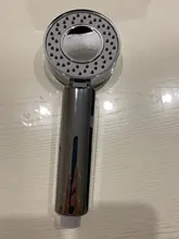 Shower-Head Chrome-Booster Water-Saving Handheld Double-Sided High-Pressure Dual-Function