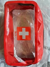 Kit de primeros auxilios vacío transparente de PVC, caja médica de emergencia, portátil, viaje al aire libre, Camping, bolsa médica de supervivencia