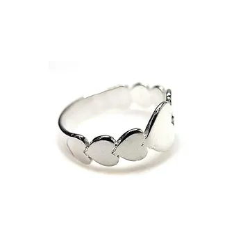 

Silver Ring 925 Sterling m. Plain woman reason body hearts continued