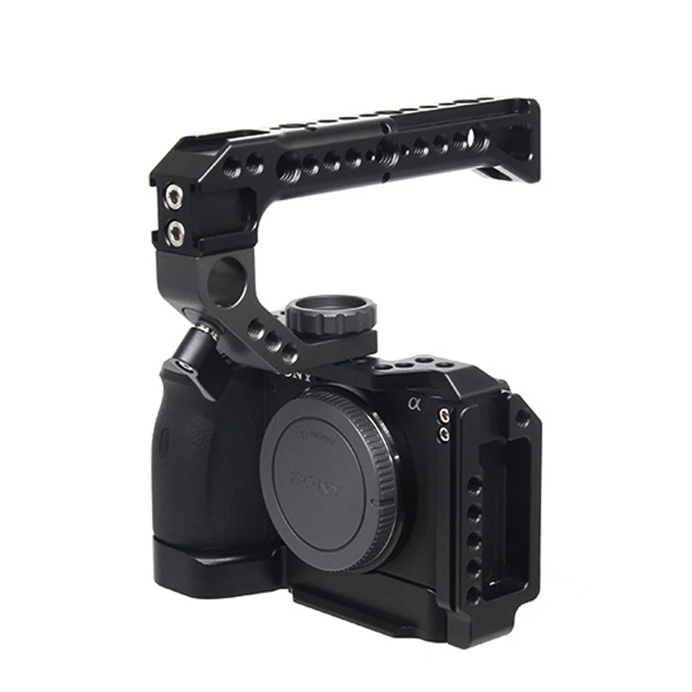 JINTU Aluminum A6600 Camera Cage for Sony Alpha 6600 DSLR Photography Stabilizer Rig Protective Case with Cold Shoe Mounts