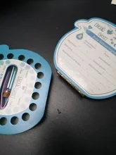 Caja de madera para dientes de bebé, organizador Umbilical de 8 idiomas para dientes de leche, caja de recuerdo para niños y niñas, regalos para bebé, caja de colores