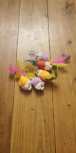 pawstrip Soft Fleece False Mouse Cat Toys Colorful Feather Funny Playing Toys For Cats