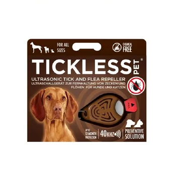 

Tickless Pet Repelente Ultra Sonido para Perros y Gatos Color Marrón