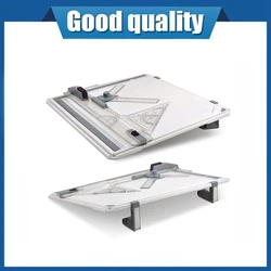 Tablero de dibujo A3 portátil, tablero de pintura con reglas paralelas, Clips de esquina, bloqueo de cabeza, ángulo ajustable, herramientas de dibujo artístico