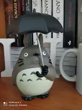 Miyazaki Hayao My Neighbor Totoro with Umbrella PVC Figure Collectible Model Toy