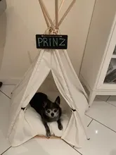 Cat Bed House Teepee Cushion Pet-Tent Puppy Available Outdoor Portable For Dog with Thick