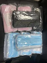 ¡10-200 Uds máscara desechable aretes máscara de boca negro no tejido máscaras de capa de 3 Filtro Anti polvo de máscara adulto en Stock!