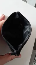 Tarjetero suave para hombre y mujer, Cartera de cuero con cremallera, Mini monedero negro