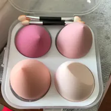 esponja maquillaje, XISHOW-esponja para maquillaje, licuadora de belleza, base de maquillaje en polvo, colorete, accesorios de maquillaje, herramienta, huevo de belleza, 1/4 Uds.