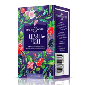 

Imperial Tea "Ivan-tea with Apple, rosehip, BlackBerry and cranberry", 20 sachets