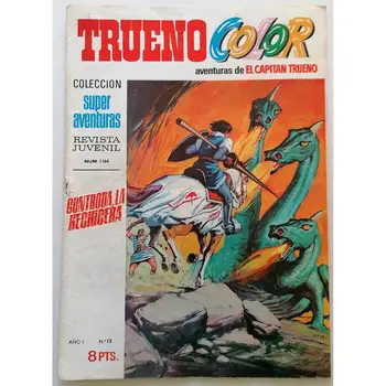 

Thunder COLOR the Adventures of Captain Thunder No. 12, 1969, 1EDICION ESPALA, ED. BRUGUERA, Author AMBROS