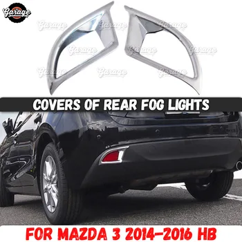 

Covers of rear fog lights case for Mazda 3 2014-2016 ABS plastic molding 1 set / 2 pcs decoration car styling