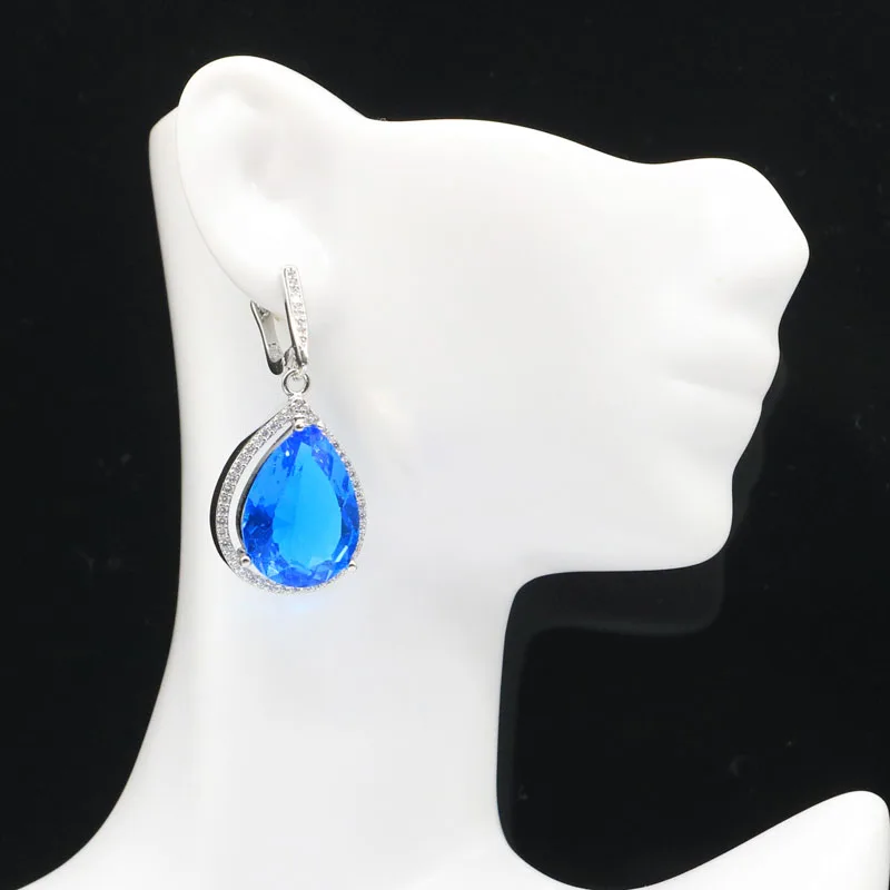 43x19 мм элегантные серьги из серебра 20x15 мм|925 silver drop earrings|925 earringsdrop earrings |