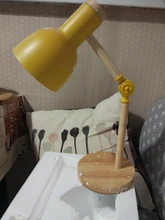 Desk-Lamp Eye-Protection Wooden Bedroom Reading LED Home-Decor Living-Room Creative Nordic