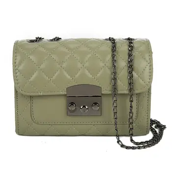 

Small Messenger Chain Bag For Women PU Leather Ladies Black Crossbody Bags Designer Woman Shoulder Handbag Retro Simple Satchel