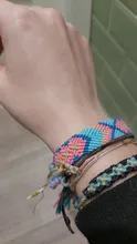 Pulsera Bohemia trenzada de tejido a mano para mujer