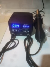 Estación de soldadura de pistola de aire caliente digital ESD, 800W, 2 en 1, 220v, para Estación de reparación SMD, actualización 8586