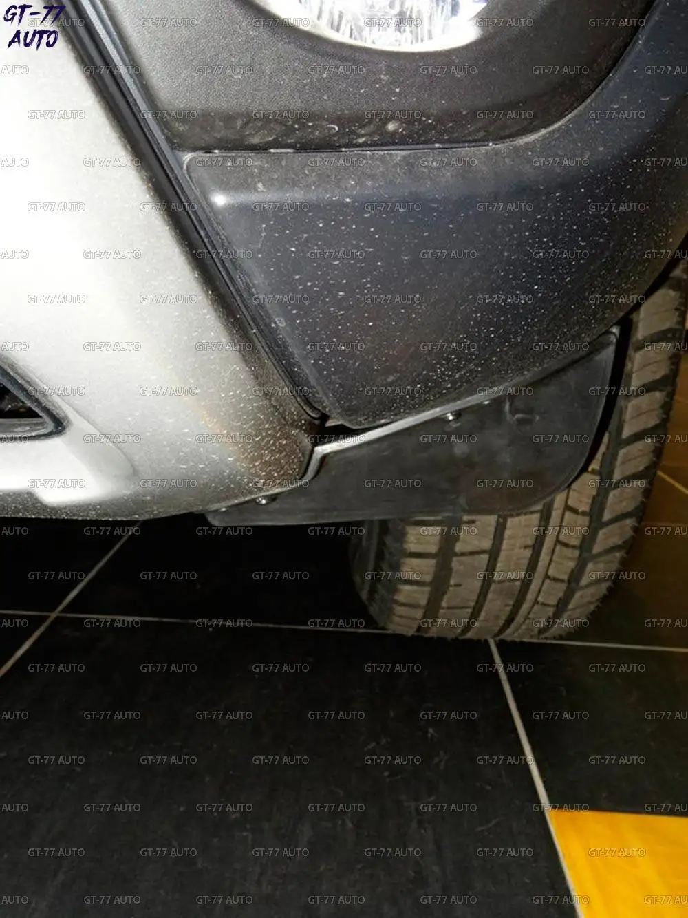 Аэродинамические щитки на передний бампер для Renault Duster 2010- защитные молдинги 1 комплект / 2 шт внешний материал ABS пластик