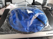 Paño de corte de pelo para adultos y niños, delantal impermeable para salón de peluquería, capa de peluquería, color negro y azul, 1 unidad